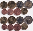 Набор - Евро Кипр 8 монет 2009