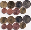 Набор - Евро Нидерланды 8 монет 2012