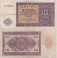 Германия 10 Марок 1955