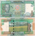 Гвинея 10000 Франков 2007