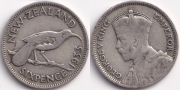 Новая Зеландия 6 пенсов 1933