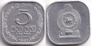 Шри-Ланка 5 центов 1991