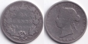 Канада 25 центов 1883
