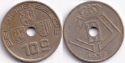 Бельгия 10 сантимов 1938