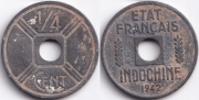 Французский Индокитай 1/4 цента 1942