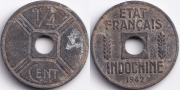 Французский Индокитай 1/4 цента 1942