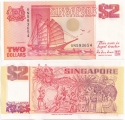 Сингапур 2 Доллара 1990 Пресс