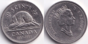 Канада 5 центов 1992 125 лет Конфедерации