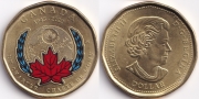 Канада 1 Доллар 2020 75 лет ООН Цветная