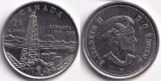 Канада 25 центов 2005 Альберта