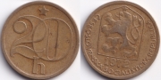 Чехословакия 20 геллеров 1972