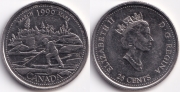 Канада 25 центов 1999 Март