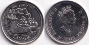 Канада 25 центов 1999 Май