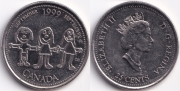Канада 25 центов 1999 Сентябрь