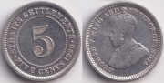 Стрейтс Сетлментс 5 центов 1926