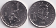 Канада 25 центов 2008 Фристайл