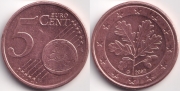 Германия 5 евроцентов 2002 G