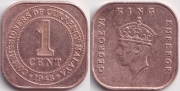 Малайя 1 цент 1945