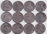 Набор - Польша 12 монет Короли