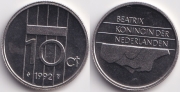 Нидерланды 10 центов 1992 UNC