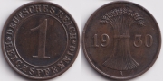 Германия 1 рейхспфенниг 1930 A