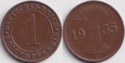 Германия 1 рейхспфенниг 1935 G