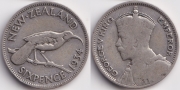 Новая Зеландия 6 пенсов 1934