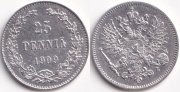 Русская Финляндия 25 пенни 1909