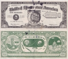 Сертификат 100 лунных денег Аполлон 11 Высадка на луну Сувенирная (старая цена 1000р)