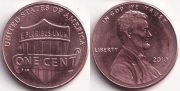 США 1 цент 2010 Щит