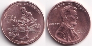 США 1 цент 2009 Юность Линкольна