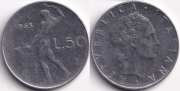 Италия 50 Лир 1965