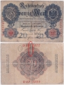 Германия 20 Марок 1908