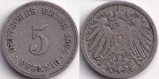 Германия 5 пфеннигов 1894 A