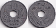 Франция 10 сантимов 1942