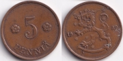 Финляндия 5 пенни 1939