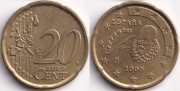 Испания 20 евроцентов 2000