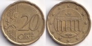 Германия 20 евроцентов 2010 D