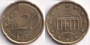 Германия 20 евроцентов 2016 D