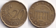 Германия 20 евроцентов 2002 J