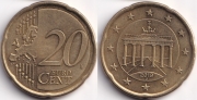Германия 20 евроцентов 2019 J