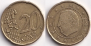 Бельгия 20 евроцентов 2004