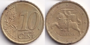 Литва 10 евроцентов 2015
