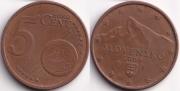 Словакия 5 евроцентов 2009