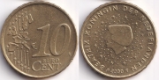 Нидерланды 10 евроцентов 2000