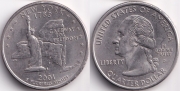 США 25 центов 2001 D Нью-Йорк
