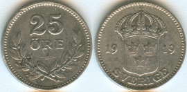 Швеция 25 Эре 1919