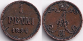 Русская Финляндия 1 пенни 1894