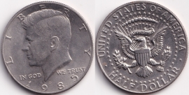 США 50 центов 1985 D
