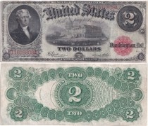 США 2 Доллара 1917